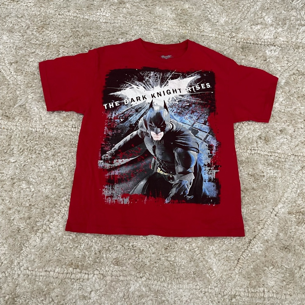 the dark knight rises red t shirt 100%cotton
